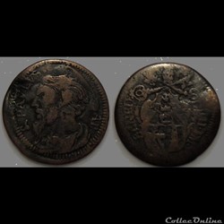Vatican Benoit XIII Quattrino 1724-1730
