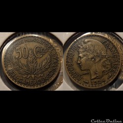 Cameroun Territoires sous mandat Français 50 centimes 1924