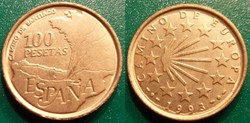 100 Pesetas 1993 Pèlerinage de Compostelle