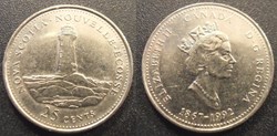 Canada 25 Cents 1867-1992 Nouvelle-Ecosse