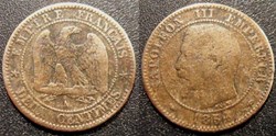 N-Napoleon III Empereur Deux centimes non lauré 1854 A Paris