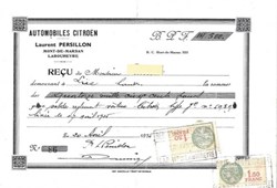 Vieux papiers: Mont de Marsan - Labouheyre Automobiles Citroën Laurent Persillon 1935