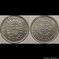 Indonésie Timor Colonie Portugaise 6 escudos 1958
