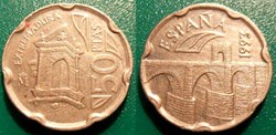 50 Pesetas 1993 Extrémadure Communautés Autonomes d'Espagne