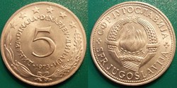 5 Dinars 1973