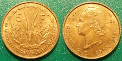 Afrique Occidentale Française-Union Française 5 francs 1956
