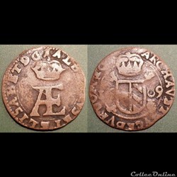Pays Bas Espagnols Duché de Brabant Double denier 1609