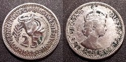 25 Mils 1955 Elizabeth II