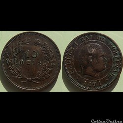 Portugal 10 Reis 1891