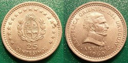 25 Centesimos 1960