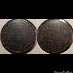 Tunisie 10 Centimes 1917A