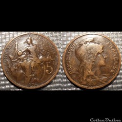 Ca 5 centimes Dupuis 1904