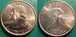 1/4 dollar 2007 D Idaho