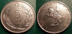 5 Lira 1975