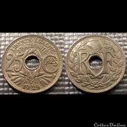 Fd 25 centimes EM Lindauer 1925 24mm 5g