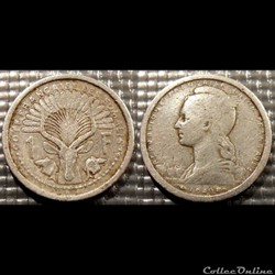 Djibouti- Cote Française des Somalis 1 Franc 1949