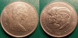 25 Nouveaux Pence 1981 Mariage du Prince Charles et de Lady Diana Spencer