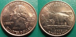 1/4 dollar 2006 D North Dakota