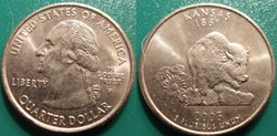 1/4 dollar 2005 P Kansas