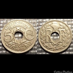 Cd 5 centimes EM Lindauer .1938. 17mm 1.5g