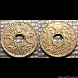 Cc 5 centimes EM Lindauer 1933 17mm 2g