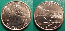 1/4 dollar 2005 D Minnesota