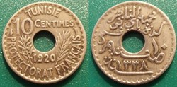 Tunisie 10 Centimes 1920
