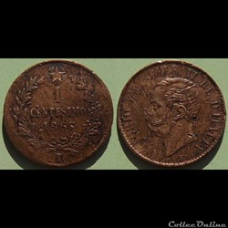 Italie 1 Centesemo 1867 T