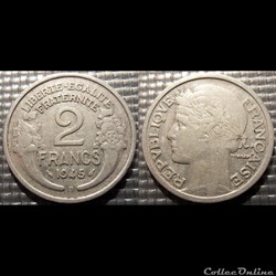 Jf 2 francs Morlon 1945 B 27mm 2.2g