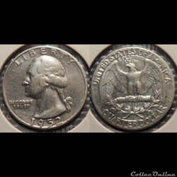USA 1/4 Dollar 1952