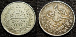 Egypte 1 Girsh 1293 Abdul Hamid II