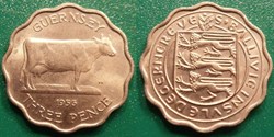 3 Pence 1956