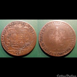 m- Jeton Anjou- ville d' Angers rené Lezineau maire 1681
