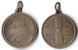 Médaille - Noël 1917 SIMUL PUGNANDO Milan