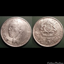 Maroc 5 Dirhams 1965