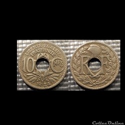 Dc 10 centimes EM Lindauer 1924 21mm 4g