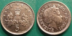 5 Pence 2001