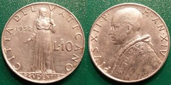 10 Lires 1952 Pie XII