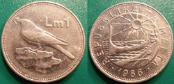 1 Lira 1986