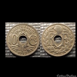 Dc 10 centimes EM Lindauer 1927 21mm 4g