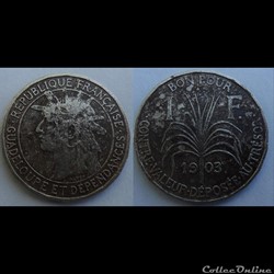 Guadeloupe et Dépendances 1 F 1903