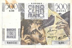 500 Francs "Chateaubriand" 1946