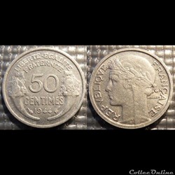 Ge 50 centimes Morlon 1944 18mm 0.7g