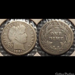 USA One Dime 1901
