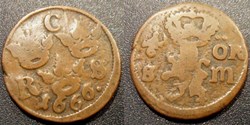 Suède 1/6 Öre 1666 Carl XI