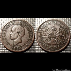 Haïti 20 centimes 1863