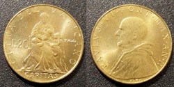 20 Lires 1964 Paul VI