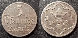 Danzig-Ville libre 5 Pfennige 1923
