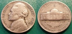 USA 5 Cents 1945 S