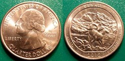 1/4 dollar 2012 D Denali Alaska